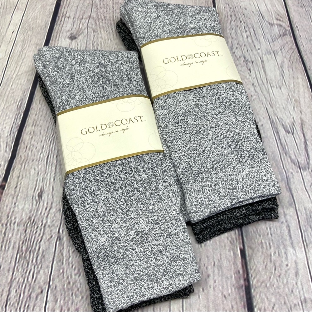 Gold Coast Mens Sock Bundle/Grey/Black-NEW